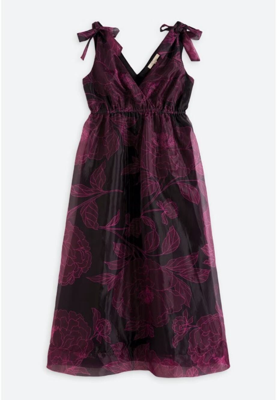 Les Serein Geneva Tie Sleeve Maxi Dress